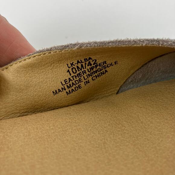 Lucky Brand Sz 10 Alba Grey Suede Animal Print Ballet Flats Soft Comfy - Picture 15 of 16